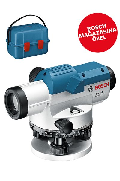 Bosch BoschGol 32 D Nivo + Bt 160 Tripod + Gr 500 Mira Optik Nivelman Set
