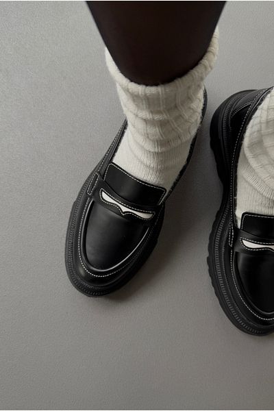 Mupa Shoes Black Women's Loafer Shoes