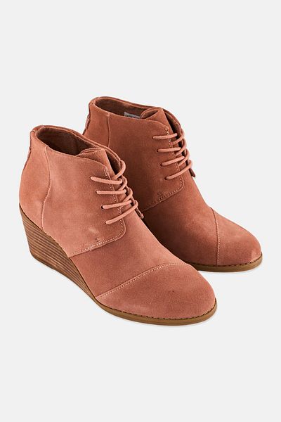 Toms Women Hyde Laced Up Ankle Boots, Rose Pink