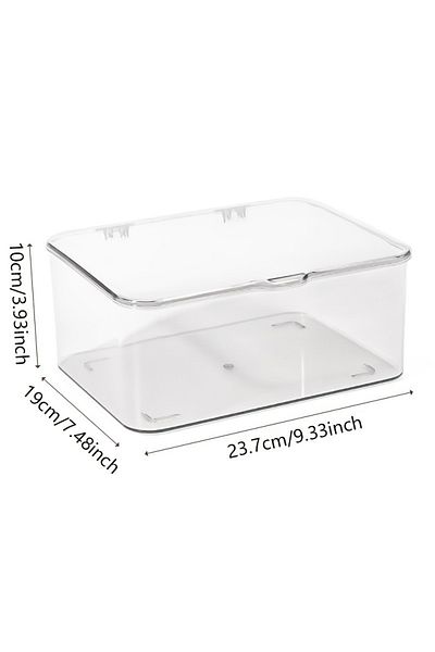 Choice Clear Acrylic Clear Storage Organizer Box - Clamshell Design for Home, Office Essentials with Multi-