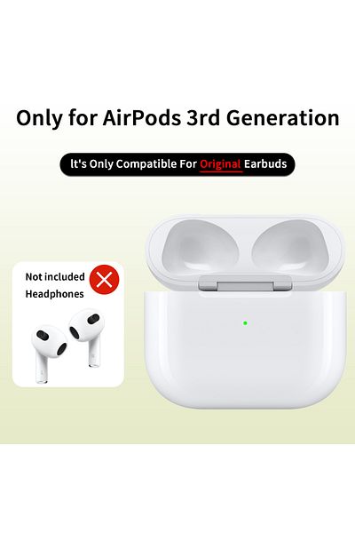 Choice FOR AirPods 3 "Universal Replacement Charging Case Compatible with Apple AirPods 1/2 Official-Like F