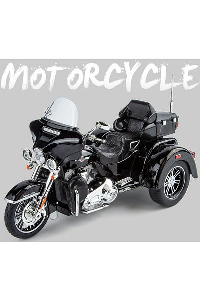 Choice BLACK-WITH BOX 1:9 Technical Harlei DAVIDSON Alloy Car Model Diecast Car Off-Road Vehicle With Light
