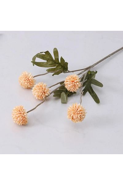 Choice 05 1Pcs Of Orange Artificial Flowers With Stems Mini Chrysanthemums Home Room Decoration DIY Dining