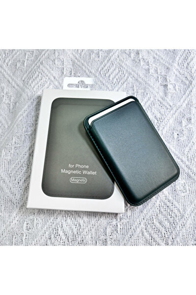 Choice محفظة جلدية ماج سيف باللون الأخضر الداكن لهواتف أبل آيفون 16 12 13 14 15 17 برو ماكس بلس مع بطاقة مغناطيسية