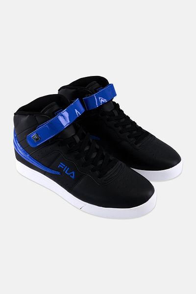 Fila Men Vulc 13 Patent Flag Lace Up Outdoor Shoes, Black