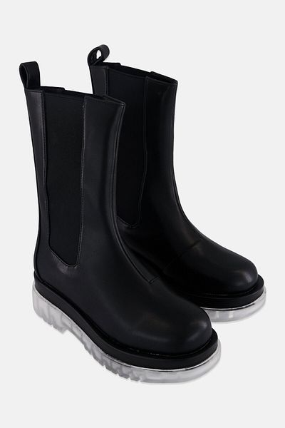 Raid Women Slip On Ankle Boots, Black