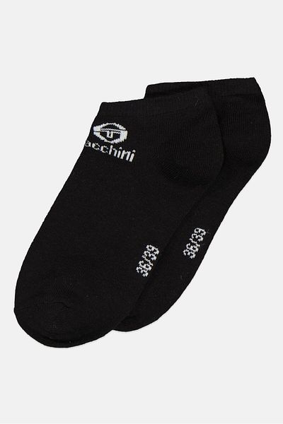 Sergio Tacchini Kids Girl 3 Pair Brand Logo Ankle Socks, Black