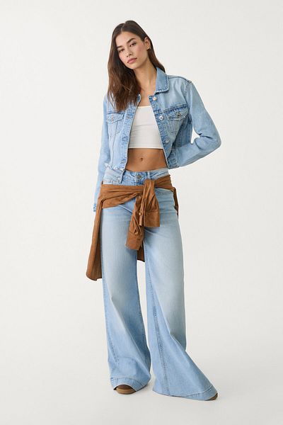 Stradivarius Denim jacket with pockets