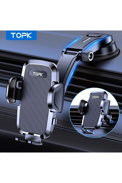 Choice 2 IN 1 TOPK Car Phone Holder Mount 2-IN-1 Handsfree Stand Phone Holder...