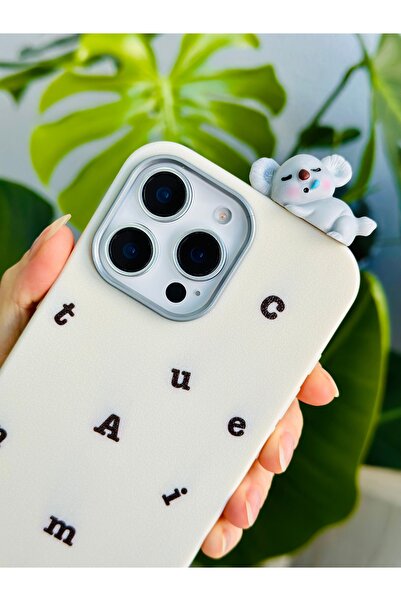 Go Aksesuar Iphone 16 Promax UYUMLU KOALA Tasarımlı Oyuncaklı Silikon Kılıf