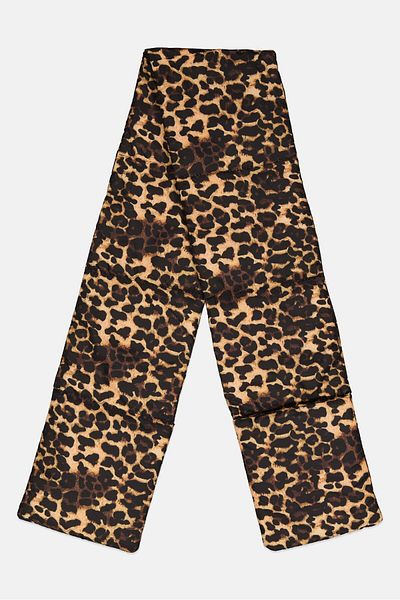 Max Studio Women Leopard Printed Scarves 170 X 20 Cm, Black
