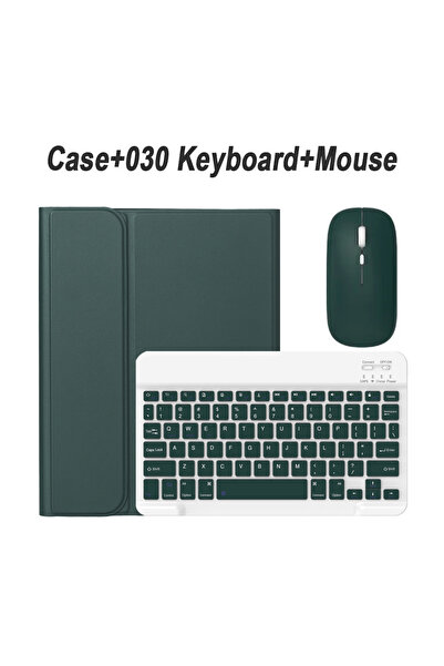 Choice جراب Tab A9 Plus 11 بوصة باللون الأخضر الداكن 2 لجهاز Galaxy Tab A9 Plus 11 بوصة، جراب لوحة مفاتيح لجهاز Galaxy Tab