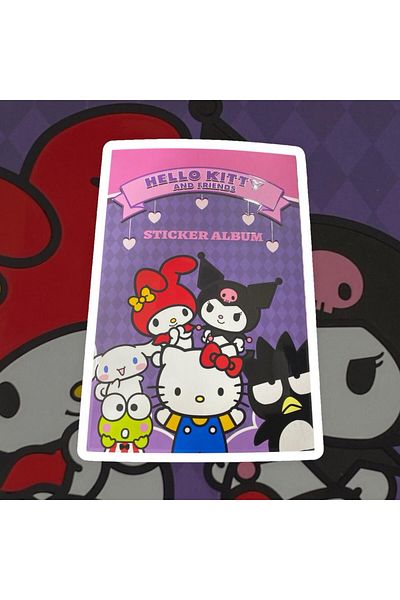 tüftürük Hello Kitty and Friends Kuromi My Melody Sticker Album 16 Sheets