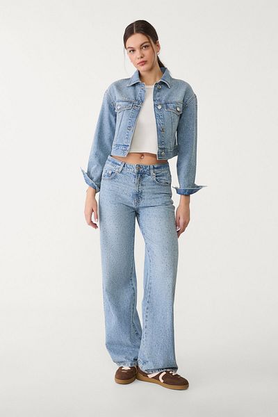 Stradivarius Shimmer denim jacket