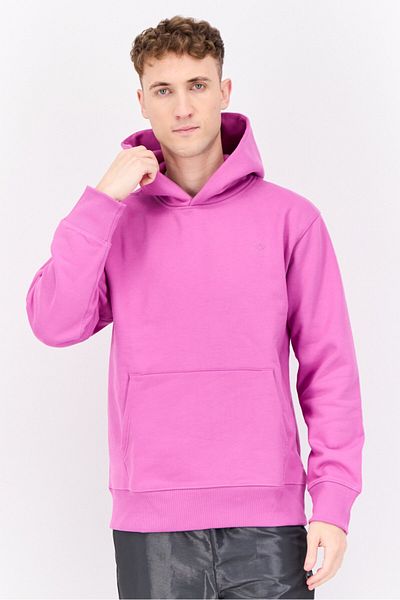 adidas Men Sportswear Fit Long Sleeve Outdoor Hoodie, Pink