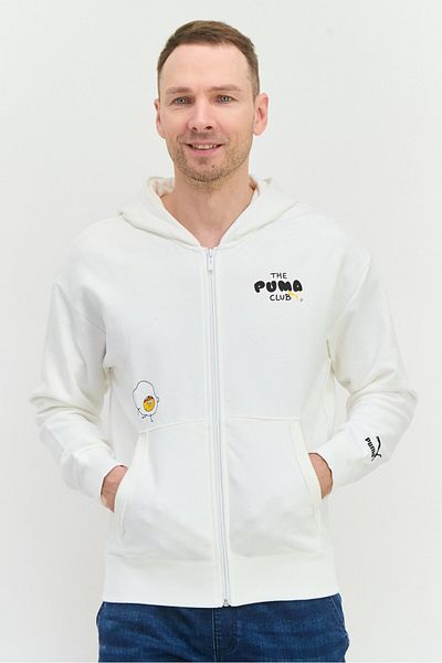 Puma Men Sportswear Fit Long Sleeves Outdoor Sweatshirt, White