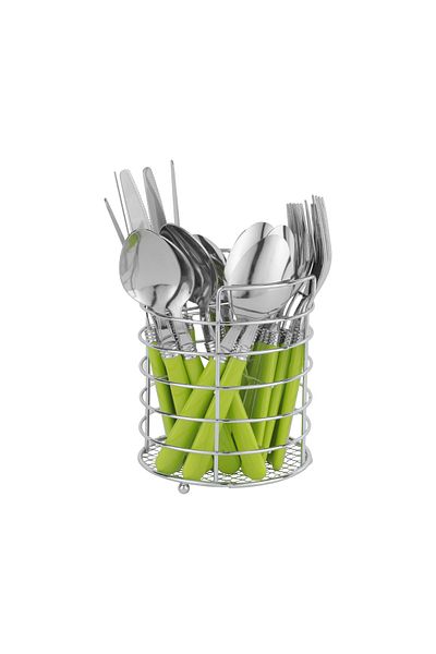 ROYALFORD Stainless Steel Cutlery Set with Holder- RF12120/ 24 Pieces Spoons Set