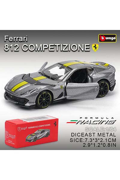 Choice 812 كومبيتيزيون Bburago1:64 فيراري E812 كومبيتيزيون نموذج مجموعة صغيرة سيارة سبيكة لعبة مجسمة جي