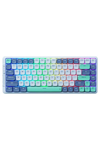 Choice Red Axis Blue Machenike Air50 Low-profile Mechanical Keyboard Hot-swap 75% Layout Rgb Backlit Tri-mo