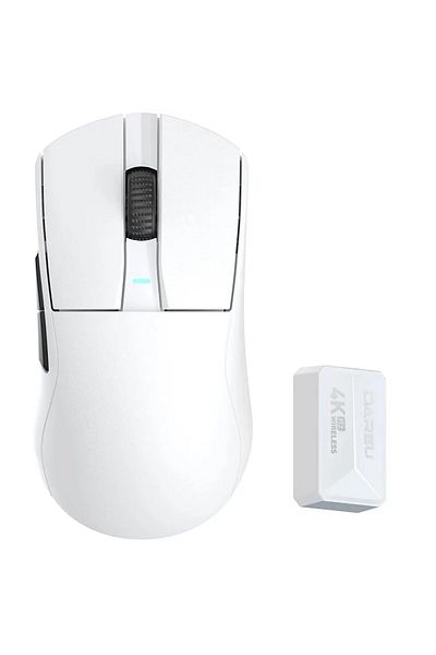 Choice ماوس PBT لاسلكي ثلاثي الوضع AP5OPRO-WH DAREU 4KHz 2.4G PAW3395 26000 DPI RGB 6 أزرار قابلة للبرمجة