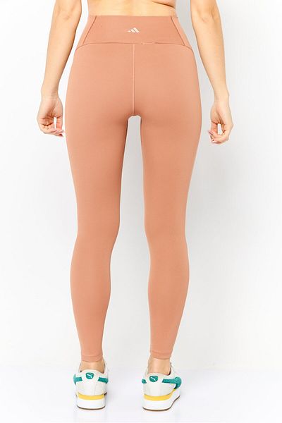 adidas Women Tight Fit Yoga 7/8th Leggings, Rust Brown