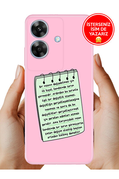 realme Note 60 Kılıf Desenli Baskılı Kamera Korumalı Silikon Öğüt