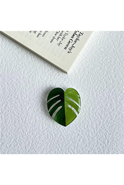 Choice 1 Cute Glossy Popular Simulation Leaf Phone Holder Grip Finger Ring Su...