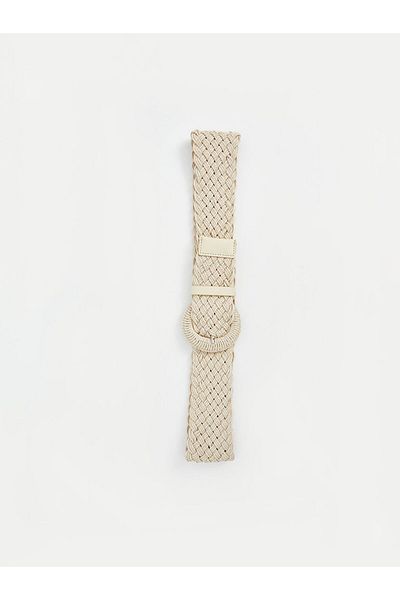LC Waikiki ACCESORII LCW Curea de paie pentru femei Ecru