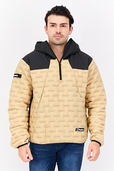 Berghaus جاكيت رجالي منفوخ ثنائي اللون، بيج