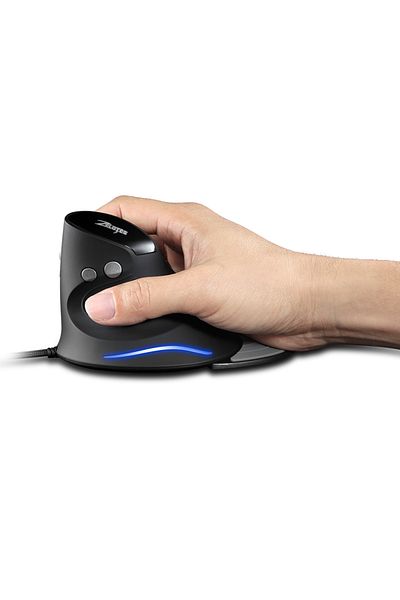 TEUCER Zelotes T-30 Zelotes T-30 Upright Optical Mouse Programmable 6 Keys 4-Speed DPI Adjustable Computer