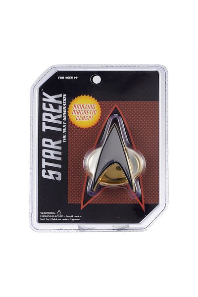 Choice مع صندوق شارة اتصال مغناطيسية من Star Trek Next Generation Costume 01 - ألعاب شخصيات معدنية