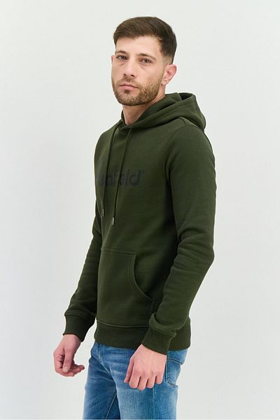 Penfield Men Hooded Brand Logo Long Sleeves Hoodies, Olive