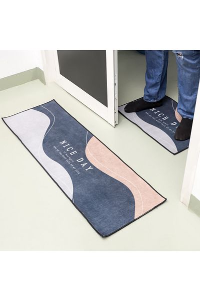 ROYALFORD Door Mat Set with Polyester Surface- RF12472/ Pack of 2