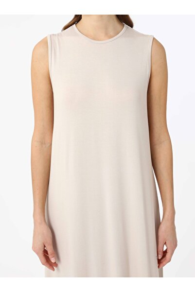 Benin Beige Viscose Sleeveless Inner Dress - Benin