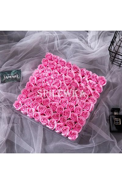 Choice pink DIY Gift Box Decoration - Three-Layer Rose Artificial Flowers without Base 25pcs/lot