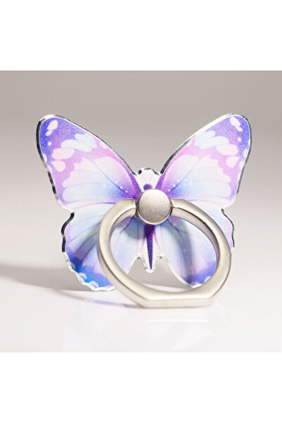 Choice Purple New Butterfly Phone Finger Ring Holder Luxury Mobile Phone Stan...