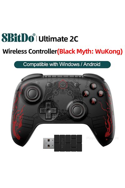 Choice Wireless 8BitDo Gamepads PC Black Myth Wukong Ultimate 2C Wireless or Wired Gaming Controller Window