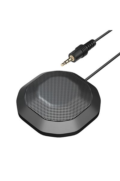 Aibecy 3.5mm Plug Usb Conference Microphone 360 Omnidirectional Condenser Computer Pc Mic With Touch Mute P