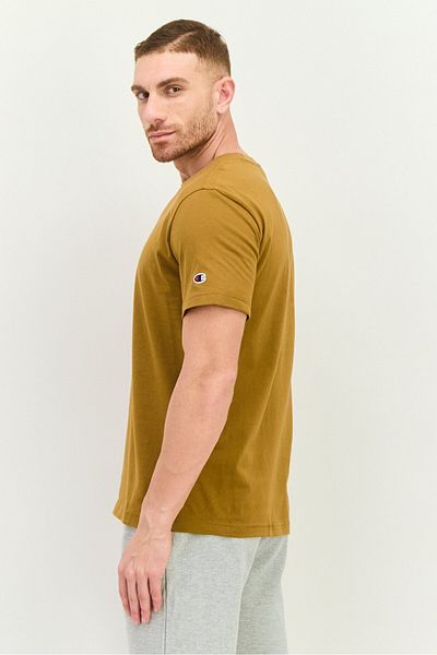 Champion Men Sportswear Fit Short Sleeves Outdoor T Shirt, Brown