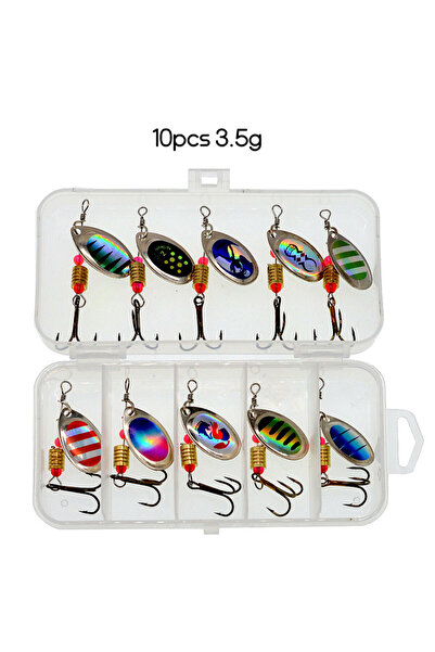 Choice 2 ملعقة معدنية دوارة طُعم 2 إلى 8 جرام 3.5 جرام 10 قطعة/الوحدة ملعقة ط...