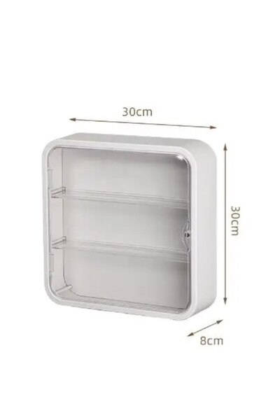 Choice white Wall Mounted Doll Blind Box Storage Display Rack Magnetic Suction Figurine Display Cabinet Dus