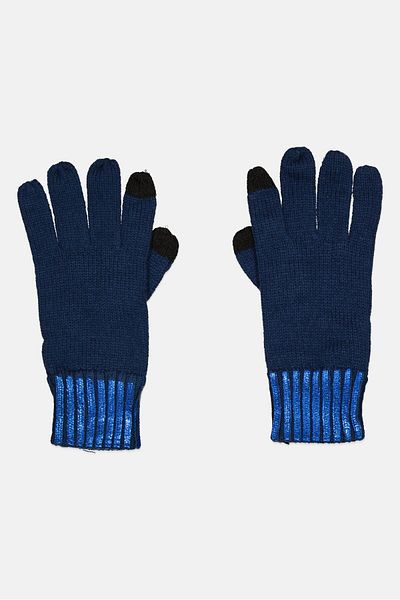Body Glove Women Knitted Gloves, Navy