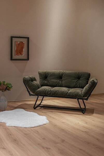 Berta Concept Bhusra Yatak Olabilen Mekanizmalı Ikili Kanepe Kolları Açılan Y...