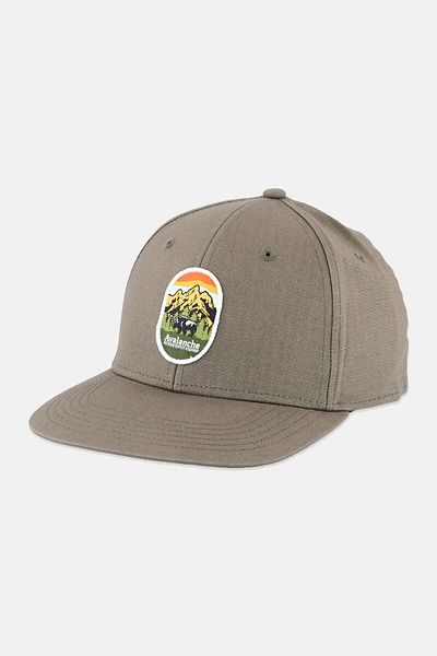 Avalanche Men Embroidered Logo Stretch Fit Cap, Olive