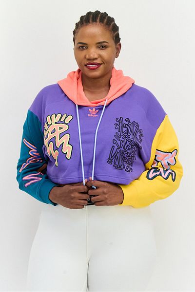 adidas Women Plus Size Outdoor Hoodie, Multicolor