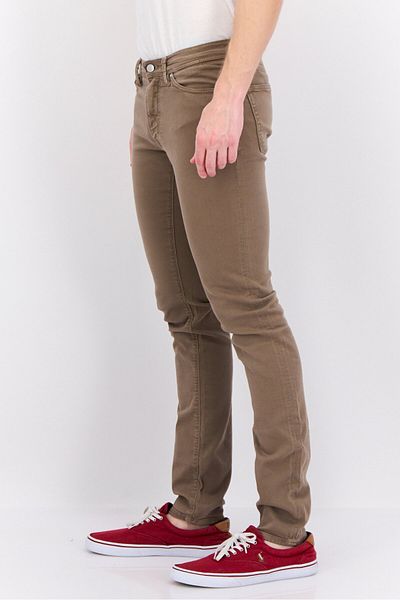 Gant بنطلون جينز رجالي مطاطي بقصّة Extra Slim Fit، لون بني