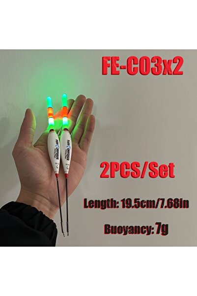 Choice FE-03Cx2 عوامة إلكترونية لصيد الأسماك الليلية، عوامة طفو كبيرة، مضيئة ...