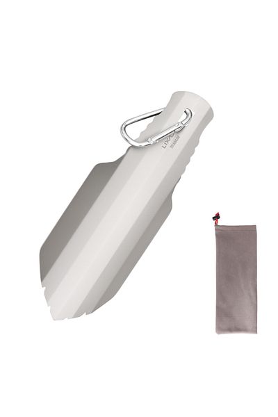 LIXADA L  with clip Lixada Titanium Camping Shovels Outdoor Compact Poop Shovel Trowel Ultralight Backpacki