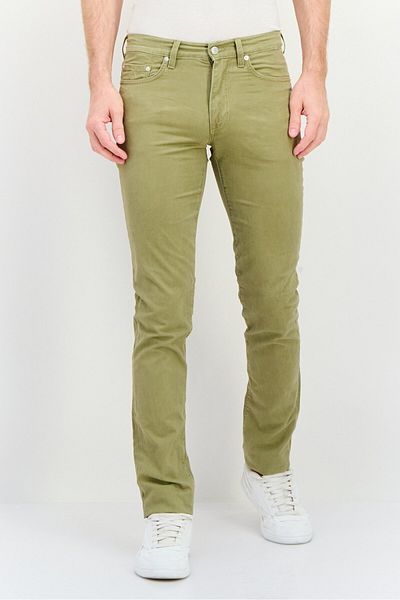 Gant Men Slim Fit Solid Straight Leg Pants, Olive