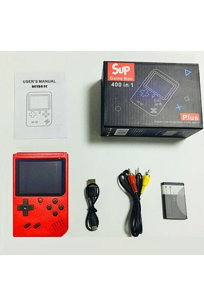 Choice إصدار واحد من Red A Red Retro Classic Games وحدة تحكم ألعاب صغيرة محمولة للأطفال مع مئات من